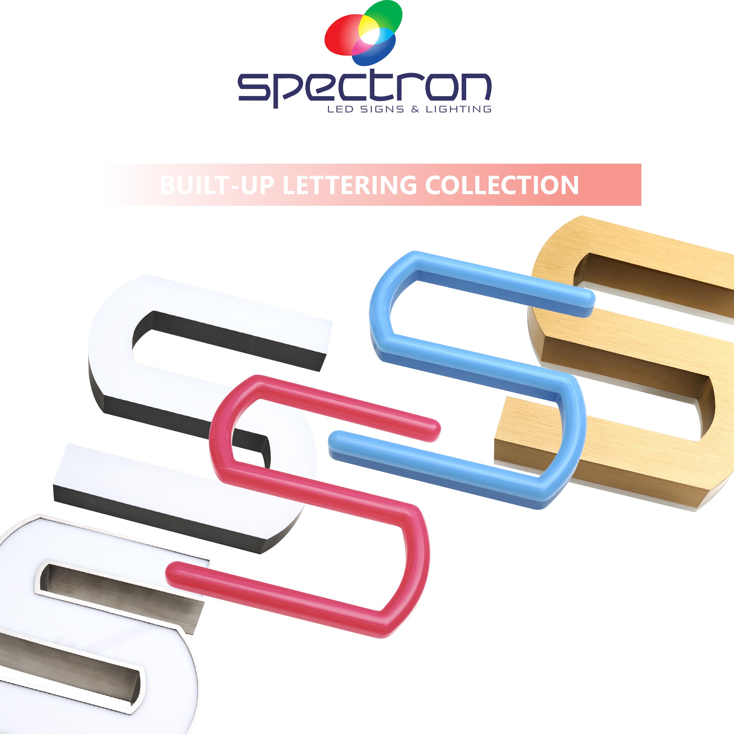 Spectron built-up lettering collection 